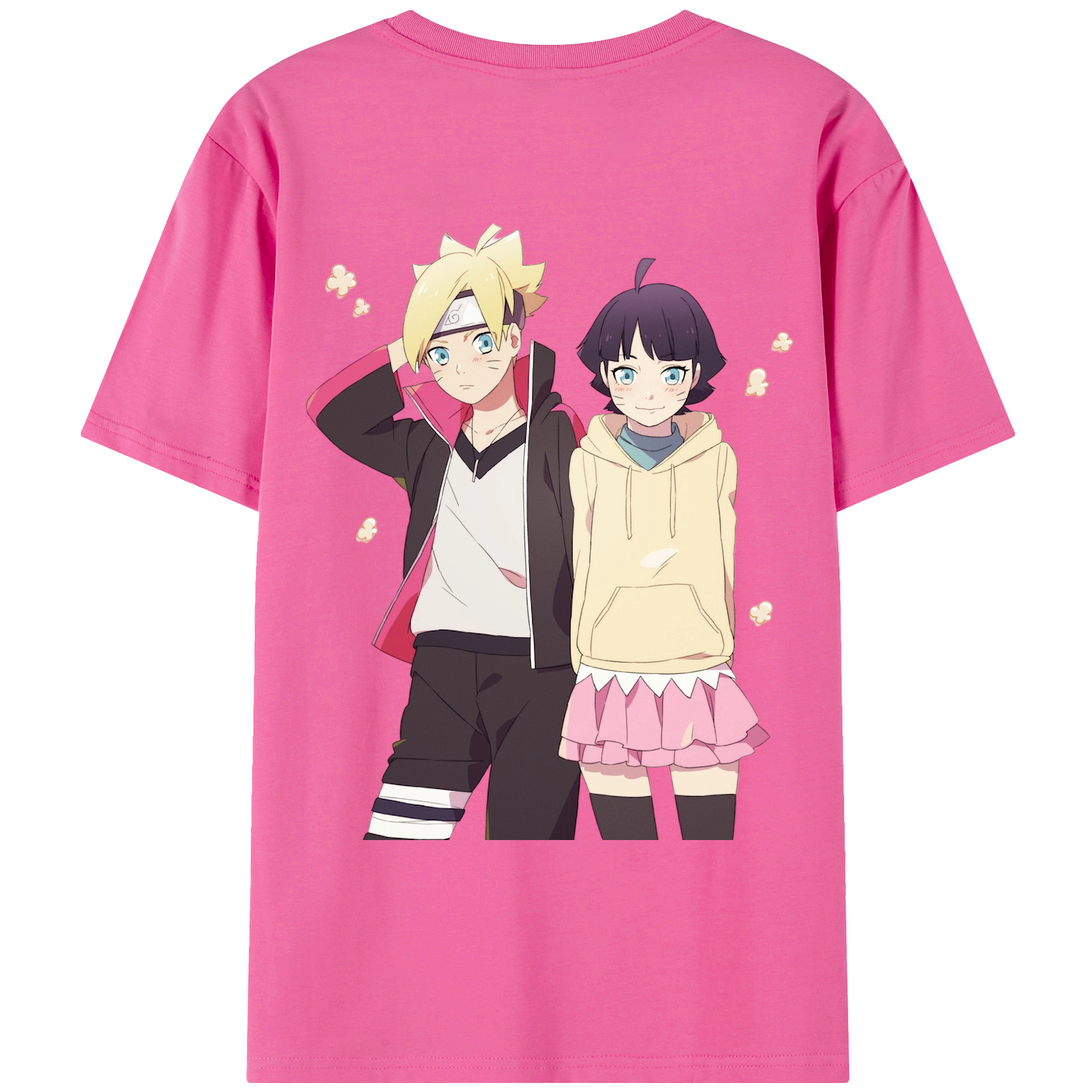 （画像用） NARUTO -ナルト- うずまき ボルト Uzumaki Boruto レディース半袖Tシャツ(バックプリント)